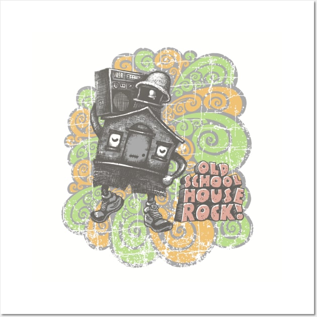 Old School House Rock Wall Art by kg07_shirts